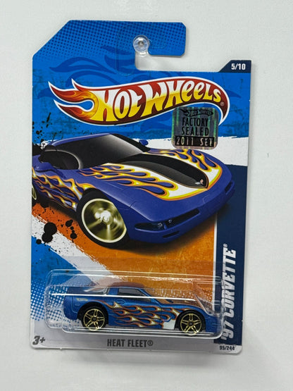 Hot Wheels Heat Fleet 1997 Chevy Corvette 1:64 Diecast Factory Sealed