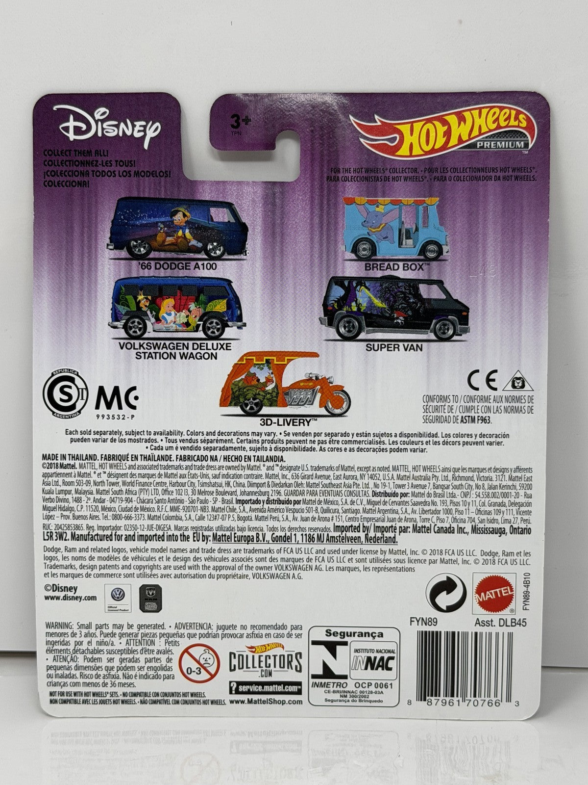Hot Wheels Premium Disney Alice Wonderland Volkswagen Station Wagon 1:64 Diecast
