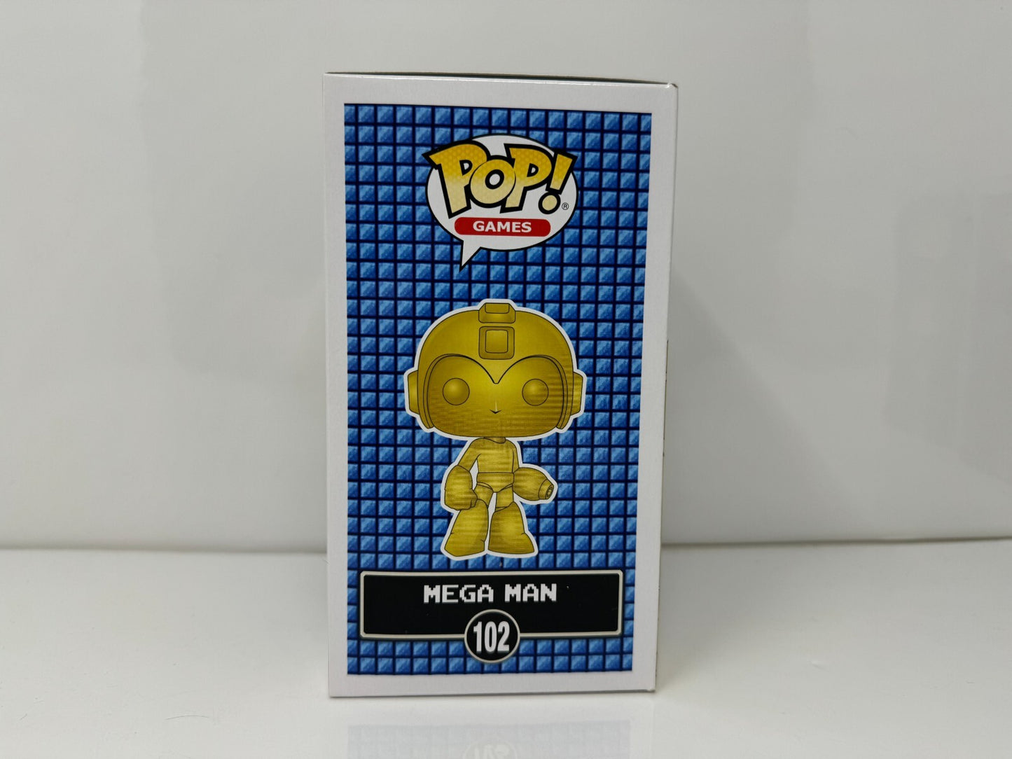 Funko Pop! Games Megaman #102 Mega Man Gold Game Stop Exclusive Vinyl Figure