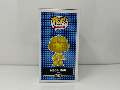Funko Pop! Games Megaman #102 Mega Man Gold Game Stop Exclusive Vinyl Figure
