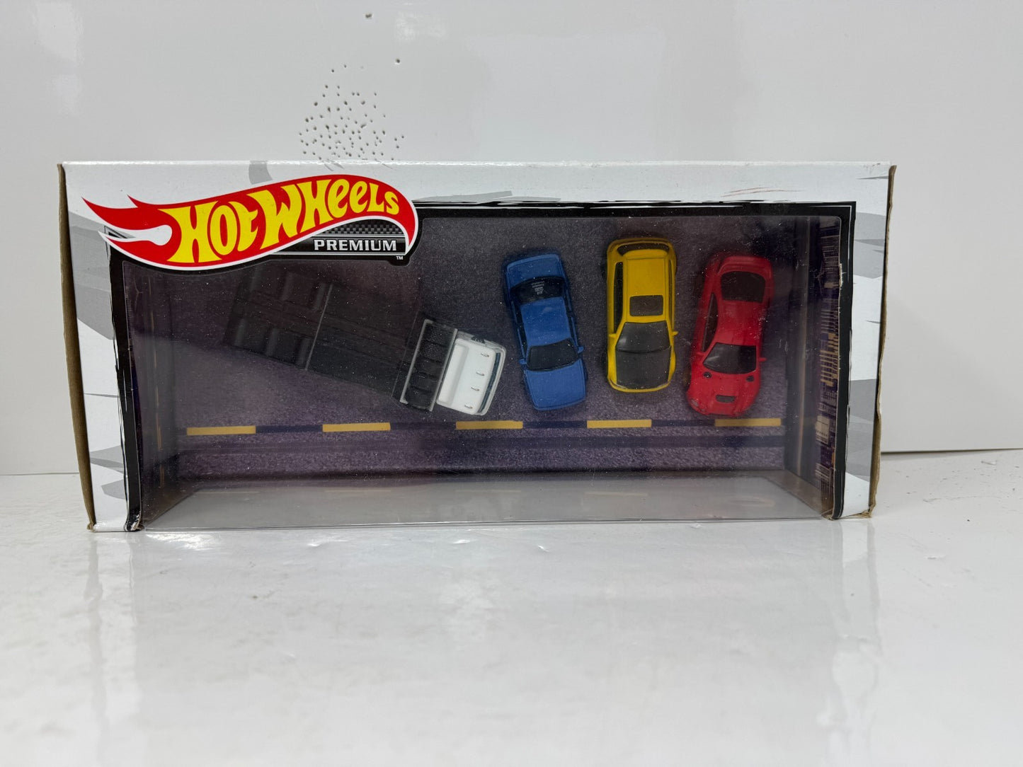 Hot Wheels Premium 90's JDM Tuner 4-Pack Collector Diorama Set 1:64 Diecast