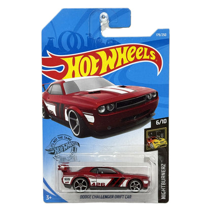 Hot Wheels Nightburnerz Dodge Challenger Drift Car 1:64 Diecast Red