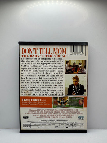 Don't Tell Mom the Babysitter's Dead (DVD) Christina Applegate Comedy