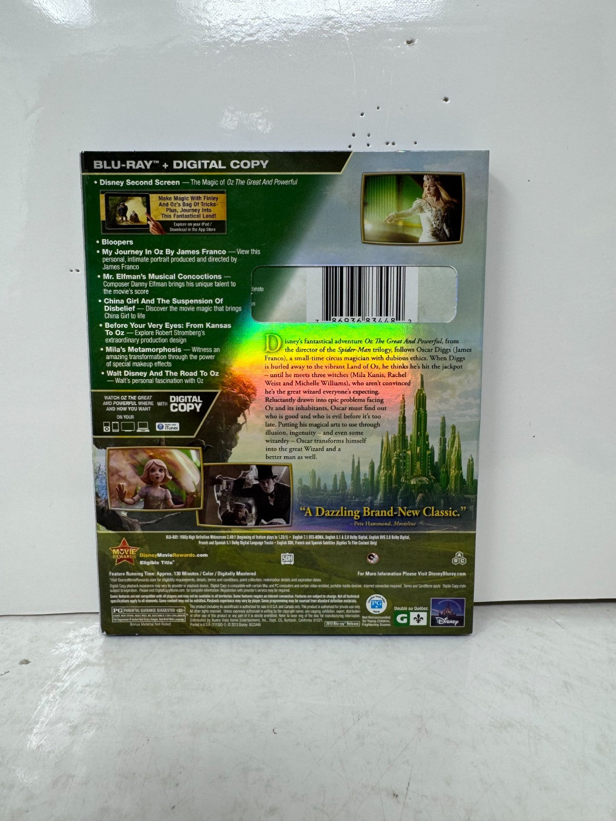 Oz the Great and Powerful (Blu-ray) Disney Fantasy Adventure Movie