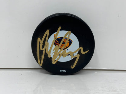 Kari Lehtonen Atlanta Thrashers Signed NHL Autograph Puck Gold Auto