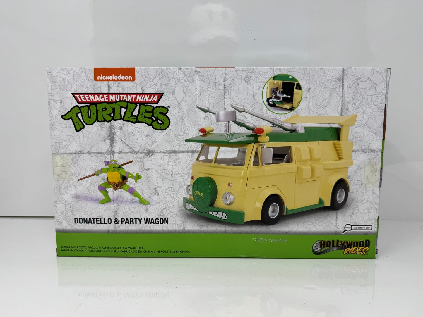 Jada Teenage Mutant Ninja Turtles Donatello & Party Wagon w/ Figure 1:24 Diecast