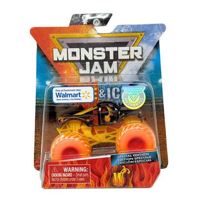 Monster Jam Fire & Ice Whiplash Special Edition Monster Truck 1:64 Diecast
