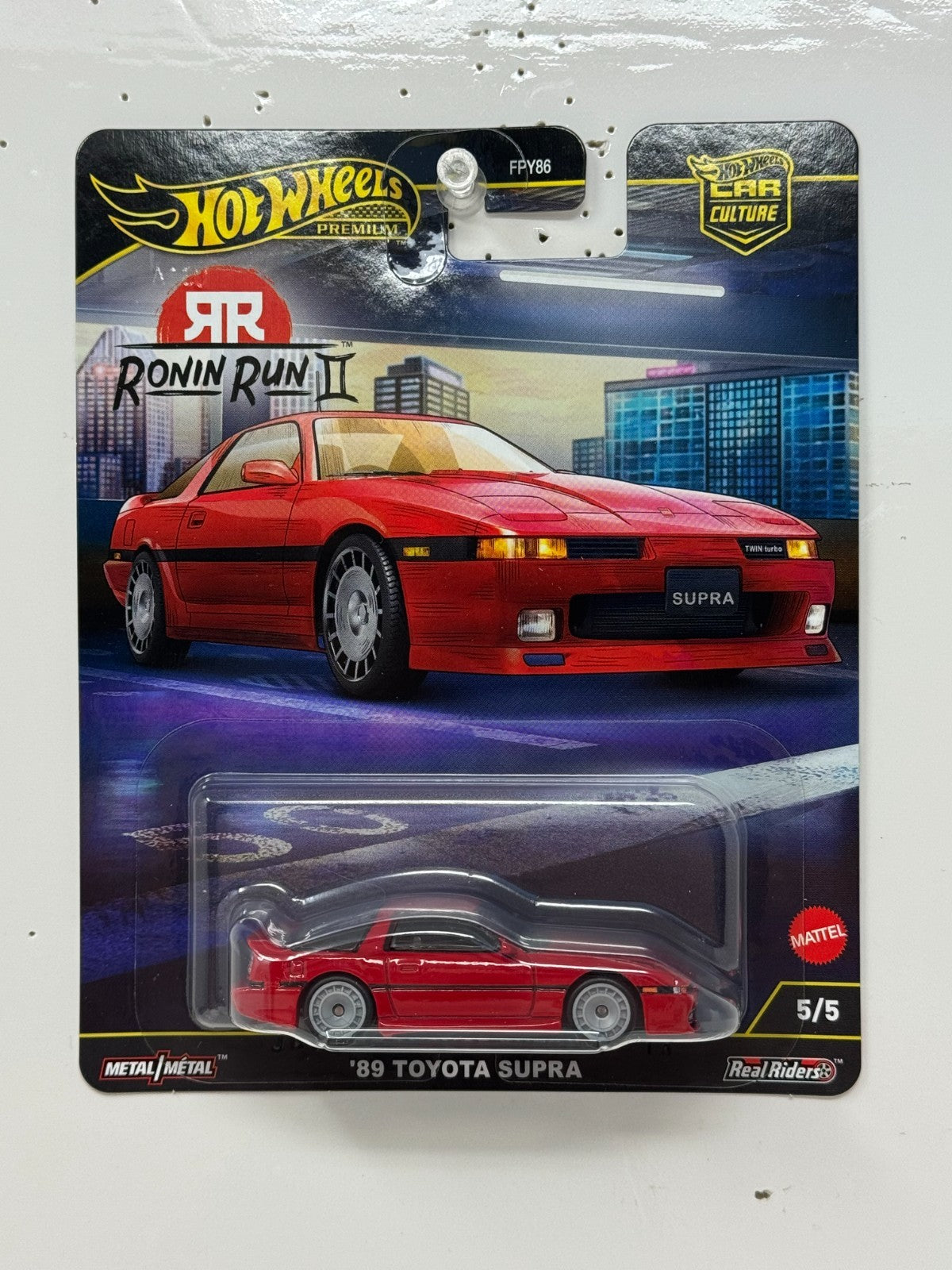 Hot Wheels Premium Ronin Run II 1989 Toyota Supra 1:64 Diecast