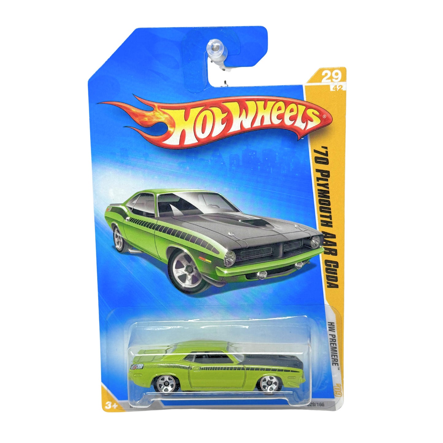 Hot Wheels Premiere 1970 Plymouth AAR Cuda 1:64 Diecast Green