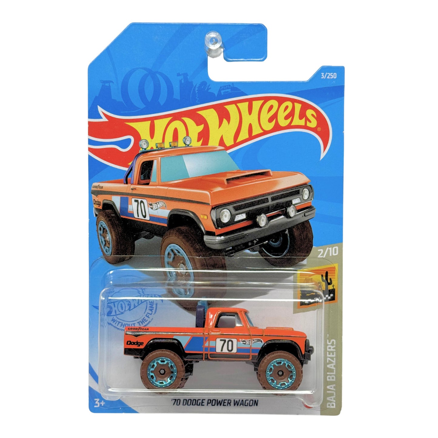 Hot Wheels Baja Blazers 1970 Dodge Power Wagon 1:64 Diecast