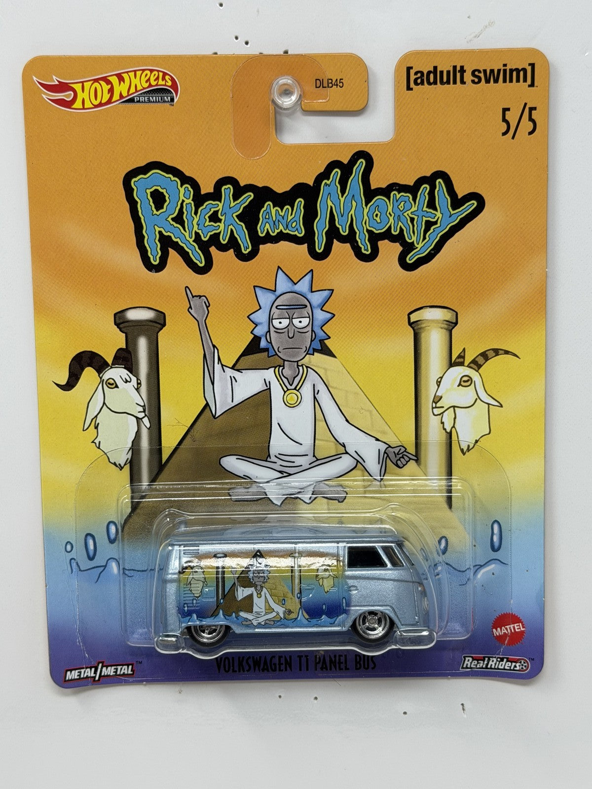 Hot Wheels Premium Rick and Morty Volkswagen T1 Panel Bus 1:64 Real Riders