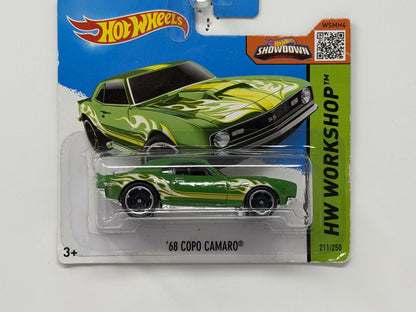 Hot Wheels HW Workshop 1968 COPO Camaro 1:64 Diecast Green Short Card