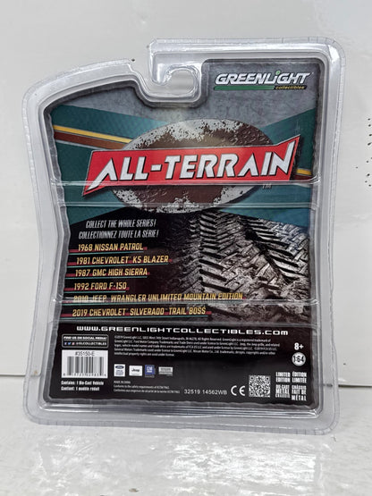 Greenlight All-Terrain 2010 Jeep Wrangler GREEN MACHINE 1:64 Diecast