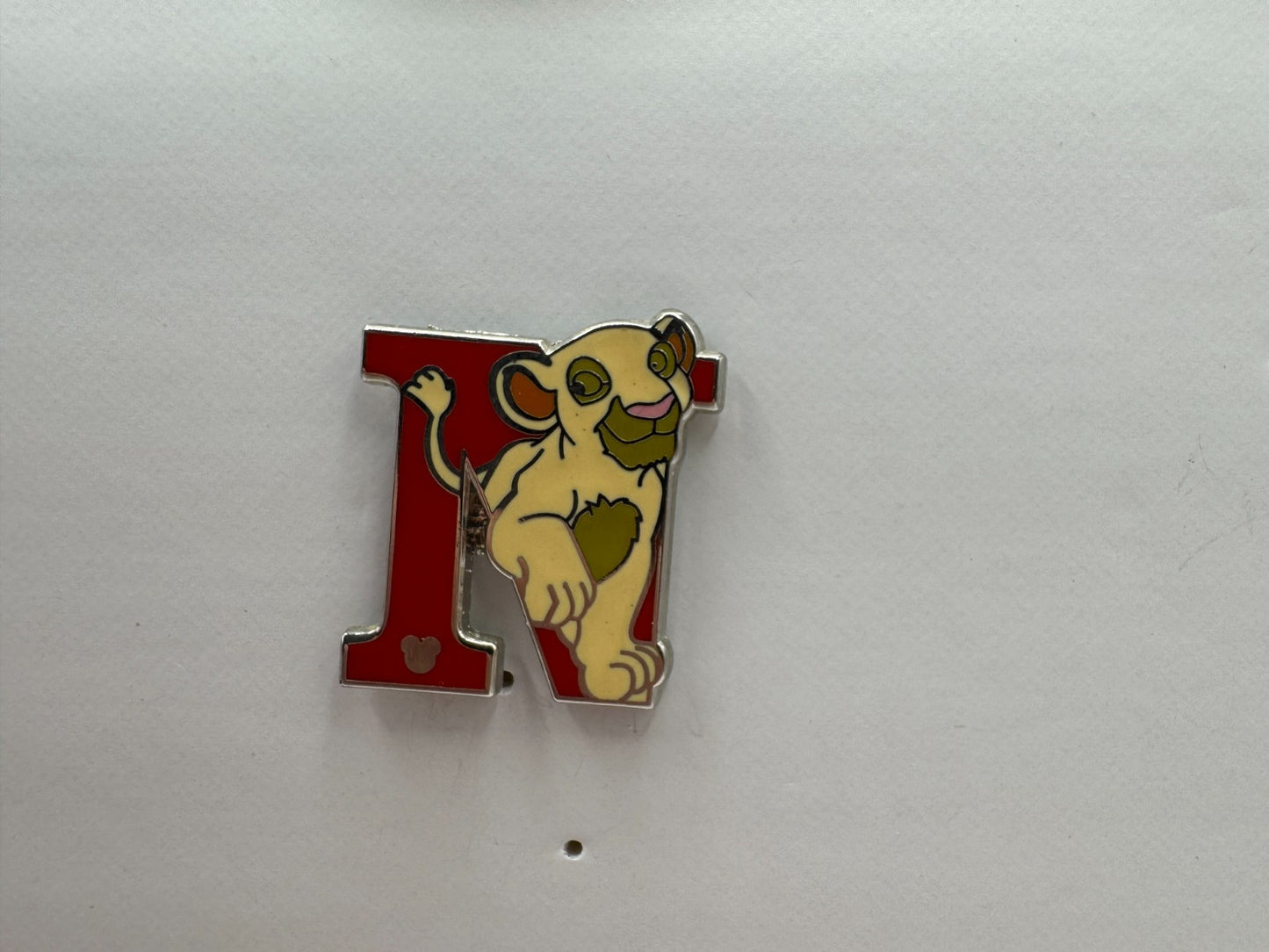 DLR Disney "N" for Nala Alphabet Hidden Mickey Trading Pin DC1S16