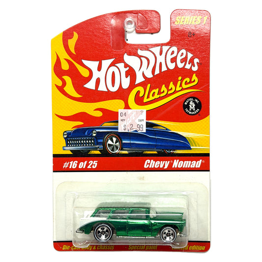 Hot Wheels Classics Series 1 Chevy Nomad 1:64 Diecast Green