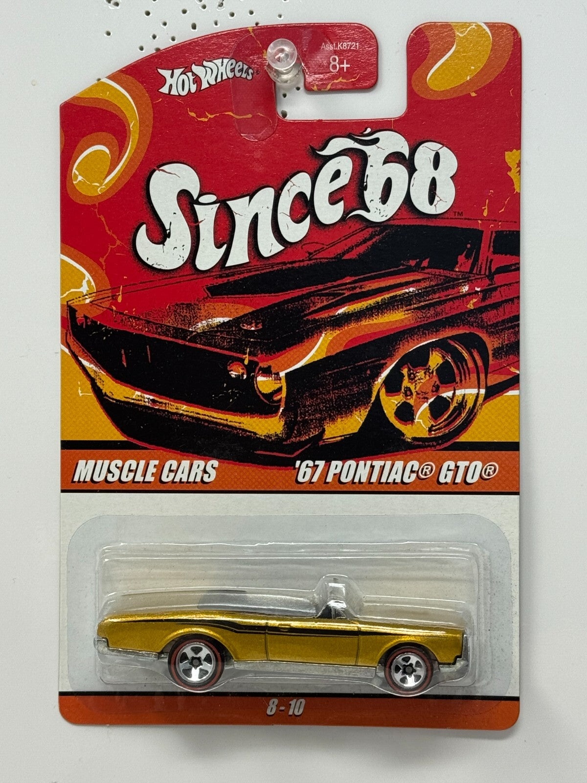 Hot Wheels Since '68 Muscle Cars 1967 Pontiac GTO Muscle Car 1:64 Diecast