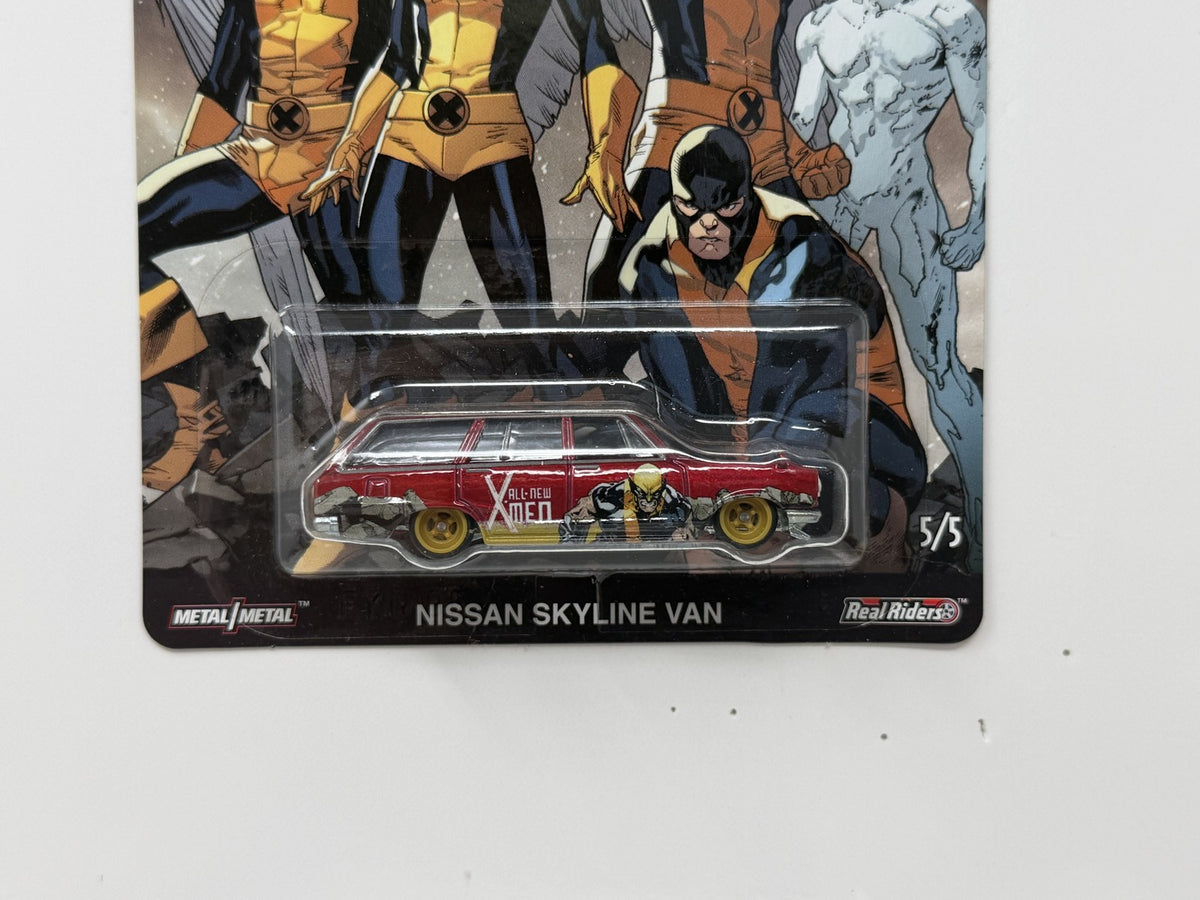 Hot Wheels Premium All-New X-Men Nissan Skyline Van 1:64 Diecast Real Riders