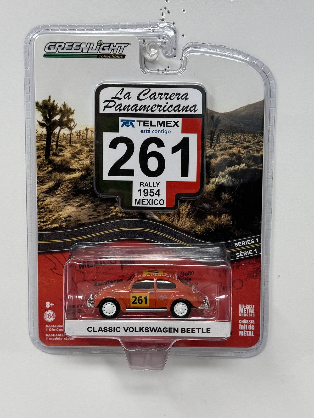 GreenLight La Carrera Panamericana Classic Volkswagen Beetle 1:64 Diecast