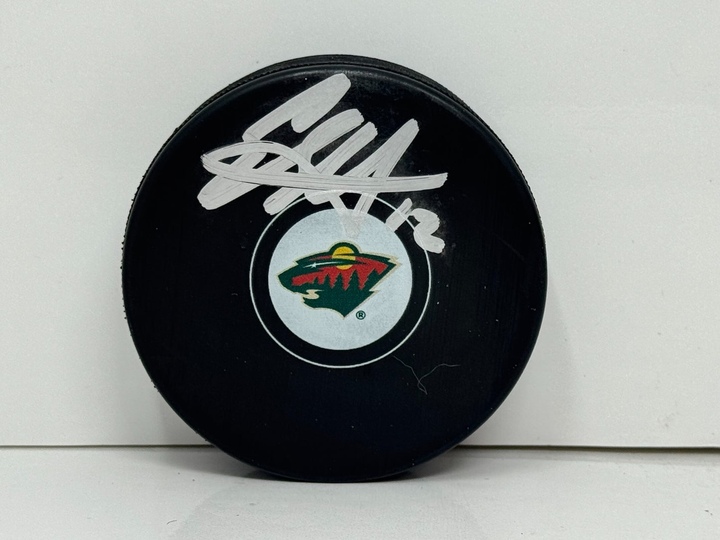 Eric Staal Minnesota Wild Signed NHL Autograph Puck Silver Auto COA Rinkside