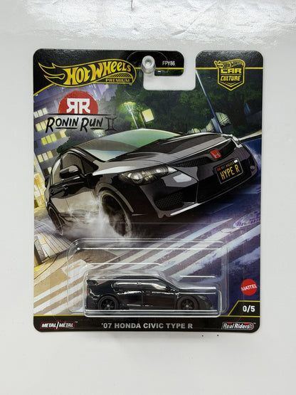 Hot Wheels Premium Ronin Run II 2007 Honda Civic Type R CHASE 0/5 1:64 Diecast