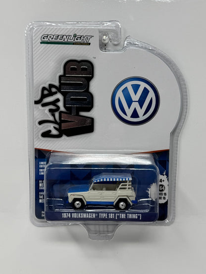 Greenlight Club V-Dub 1974 Volkswagen Type 181 The Thing 1:64 Diecast