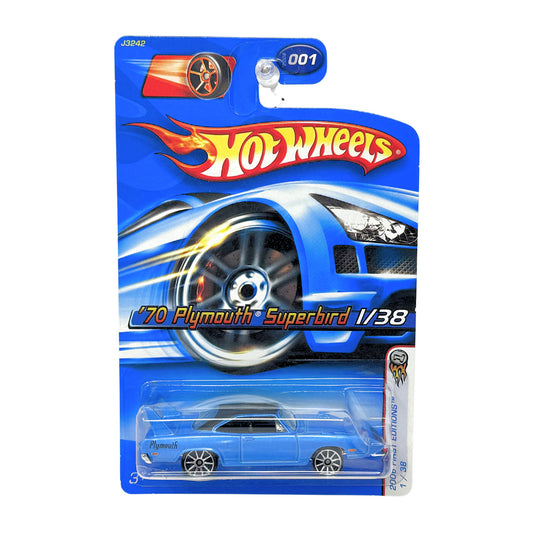 Hot Wheels First Editions 1970 Plymouth Superbird FTE 1:64 Diecast Blue