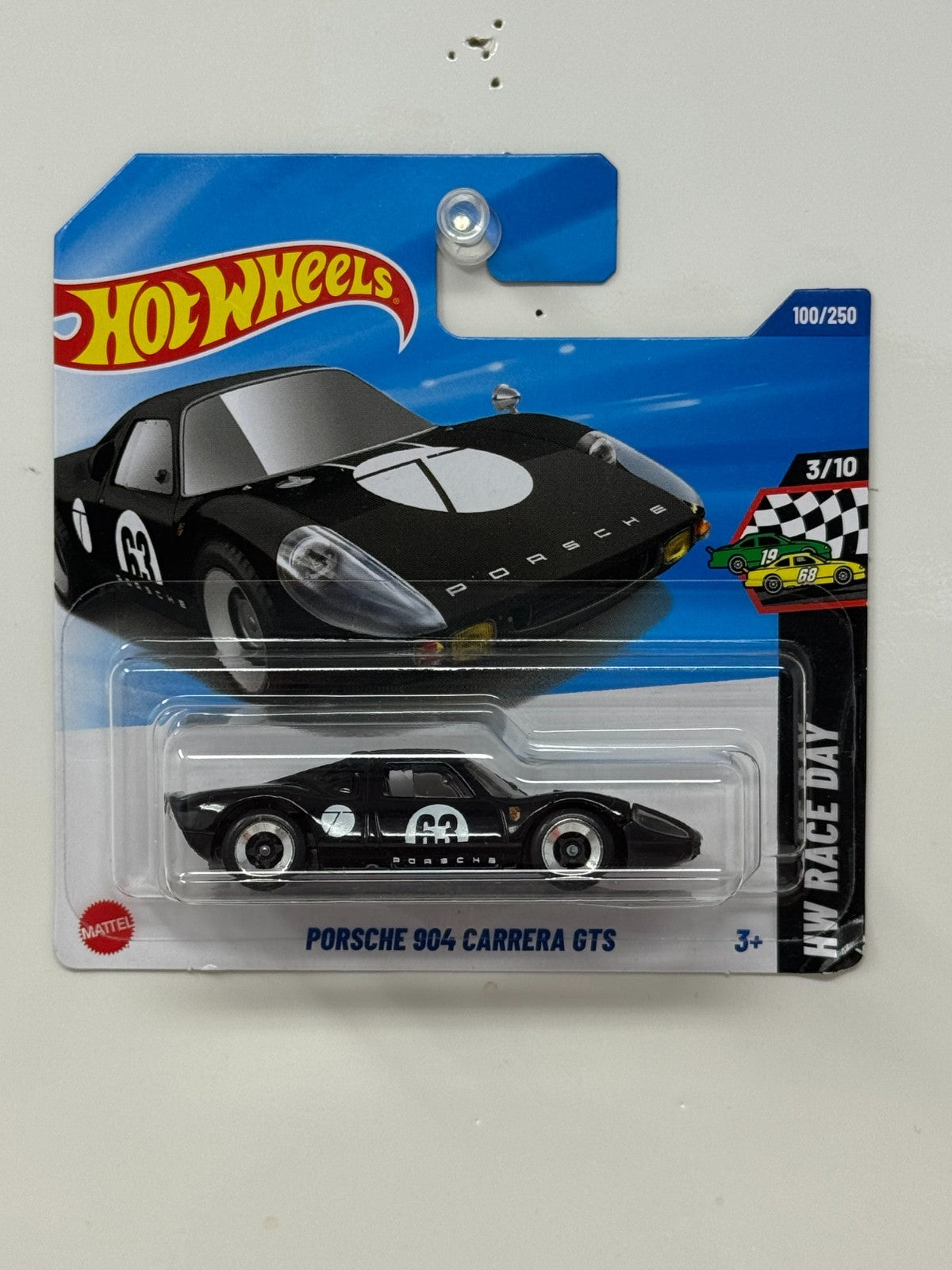 Hot Wheels Race Day Porsche 904 Carrera GTS 1:64 Diecast Short Card