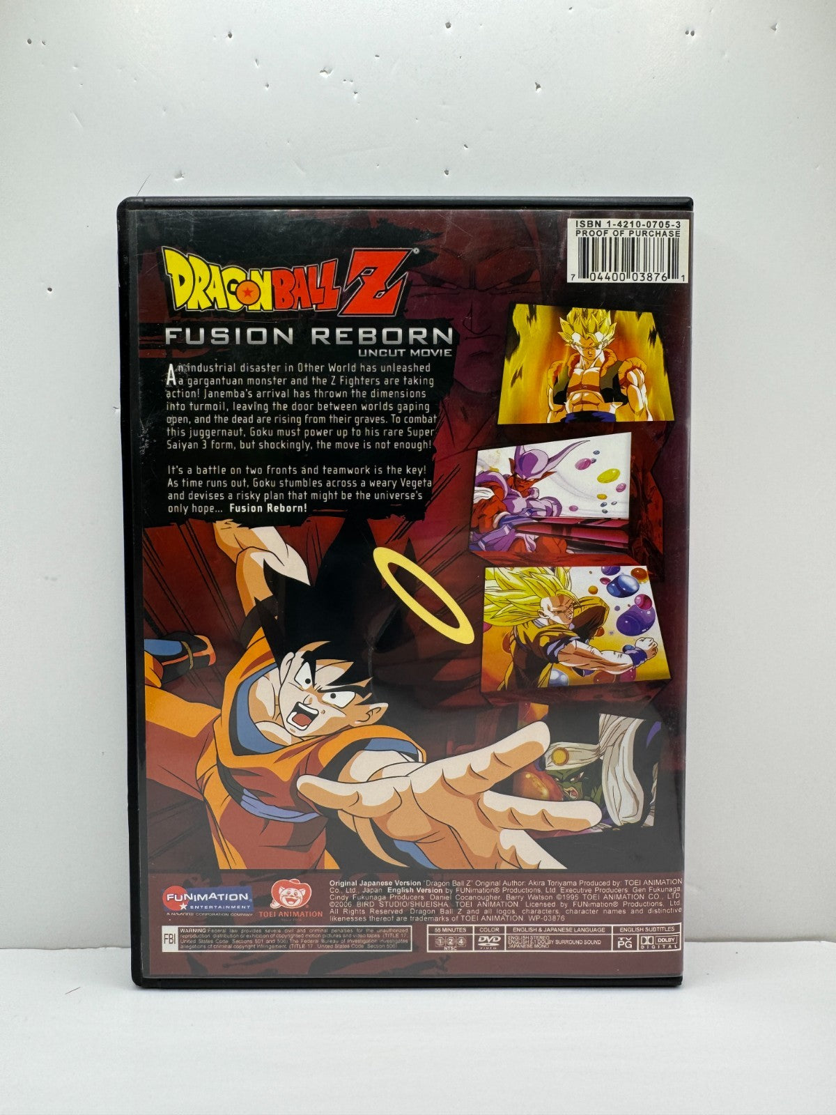 Dragon Ball Z Fusion Reborn (DVD) DBZ Anime