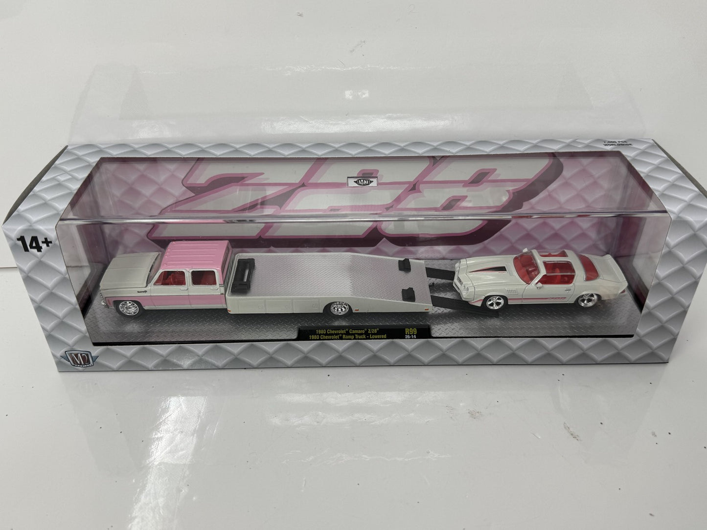 M2 Machines Z28 Chevrolet Camaro Z28 & Ramp Truck 1:64 Diecast