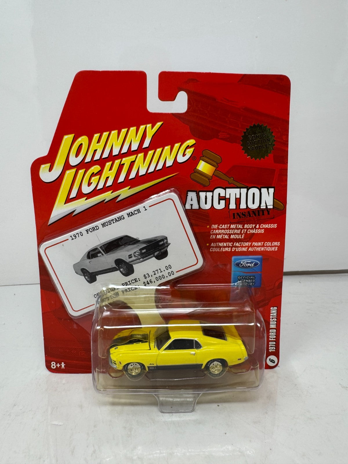 Johnny Lightning Auction Insanity 1970 Ford Mustang 1:64 Diecast