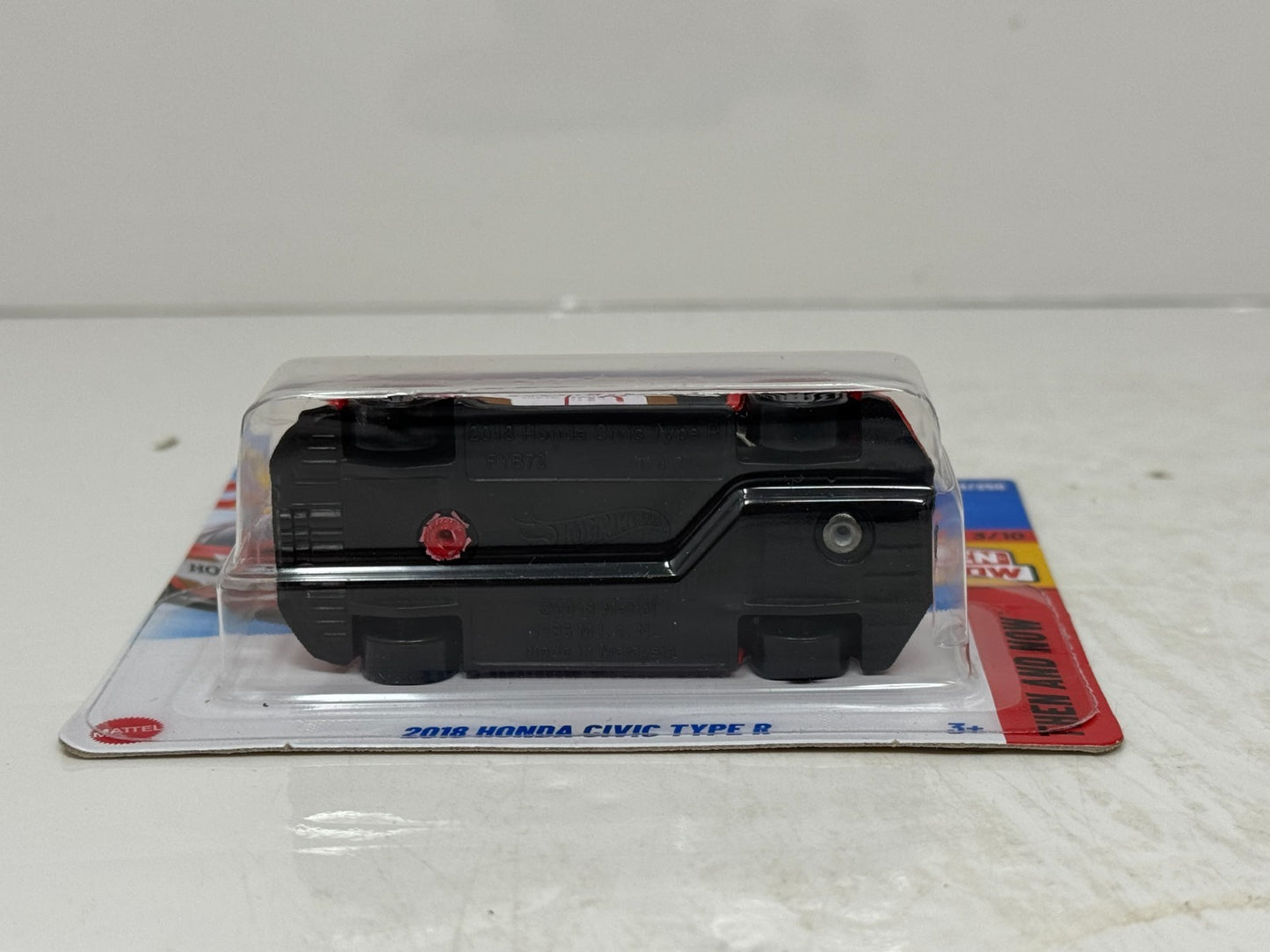 Hot Wheels Then and Now 2018 Honda Civic Type R 1:64 Diecast Short Card