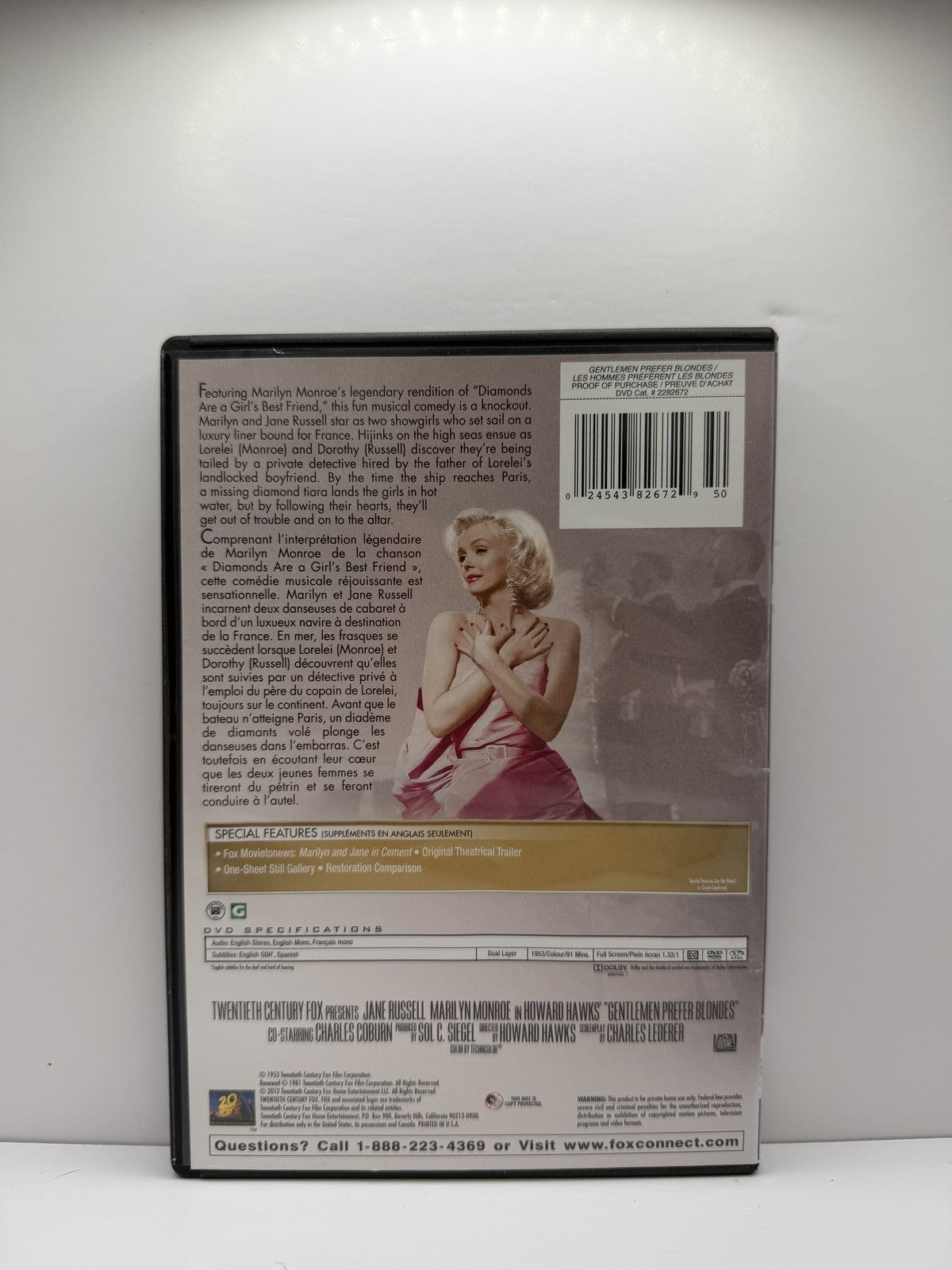 Gentlemen Prefer Blondes (DVD) Marilyn Monroe Musical
