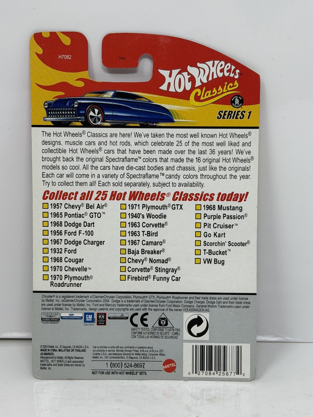 Hot Wheels Classics Series 1 Corvette Stingray 1:64 Diecast Blue
