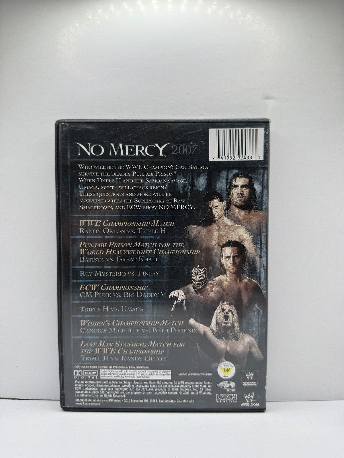 WWE No Mercy 2007 (DVD) WWE Wrestling