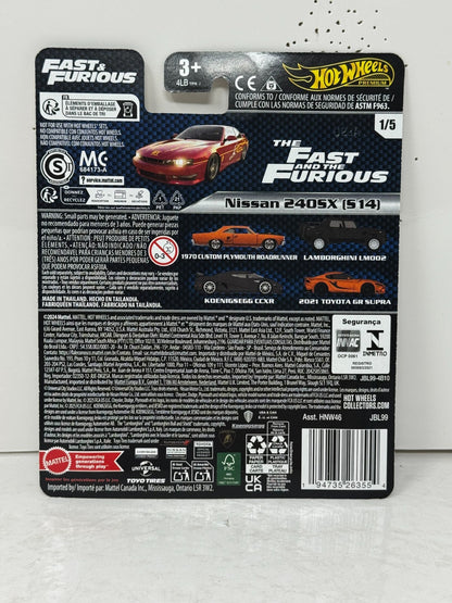 Hot Wheels Premium Fast & Furious Nissan 240SX (S14) 1:64 Diecast