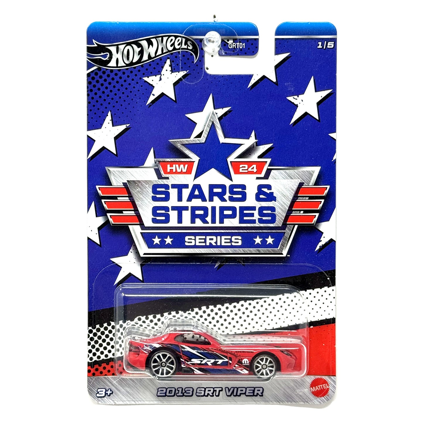 Hot Wheels Stars & Stripes 2013 SRT Viper 1:64 Diecast Red