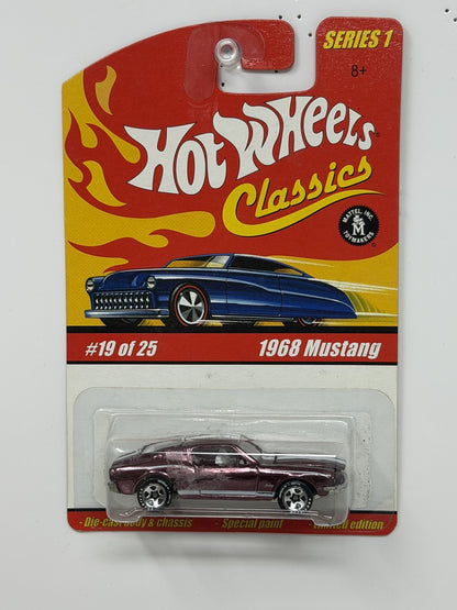 Hot Wheels Classics Series 1 1968 Ford Mustang 1:64 Diecast Purple