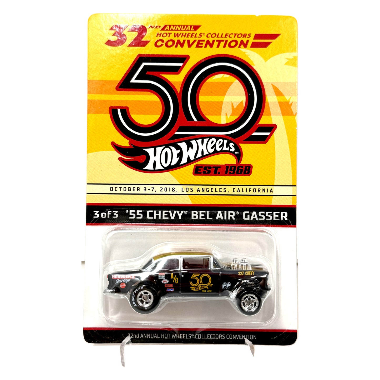 Hot Wheels 2018 32nd Collector Convention 1955 Chevy Bel Air Gasser 1:64 Diecast