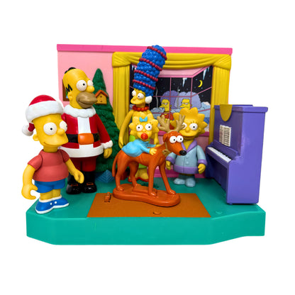 Simpsons World of Springfield Simpson's Christmas Set Playmates Diorama
