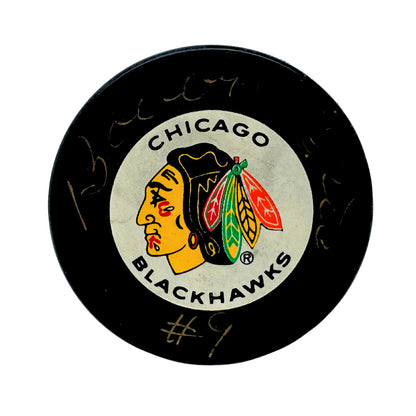 Bobby Hull Chicago Blackhawks Signed NHL Autograph Puck Gold Auto