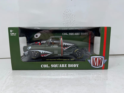 M2 Machines 1973 Chevrolet Cheyenne Super 10 Col. Square Body 1:24 Diecast