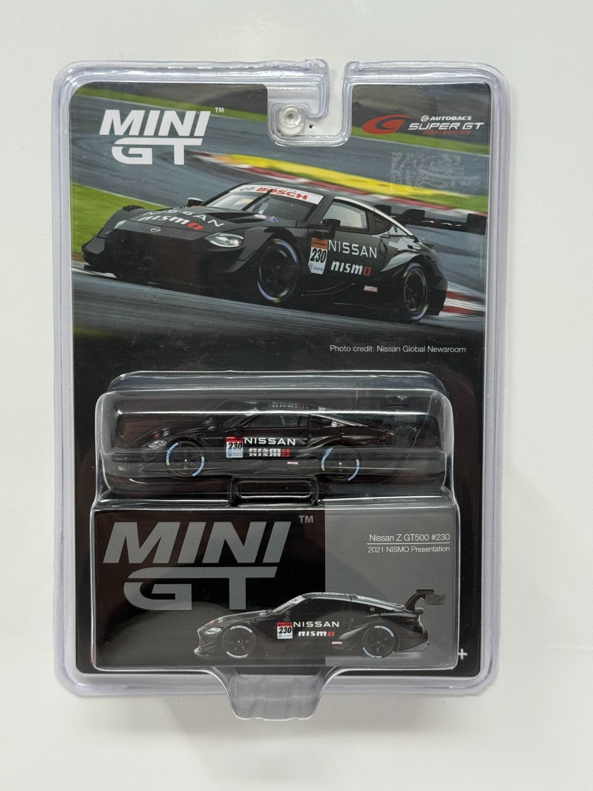 Mini GT Autobacs Super GT 2021 Nissan Z GT500 #230 1:64 Diecast Black