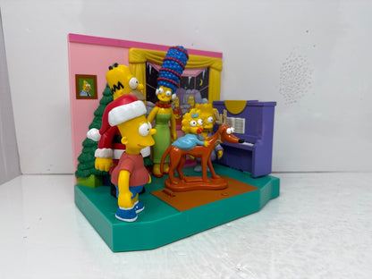 Simpsons World of Springfield Simpson's Christmas Set Playmates Diorama