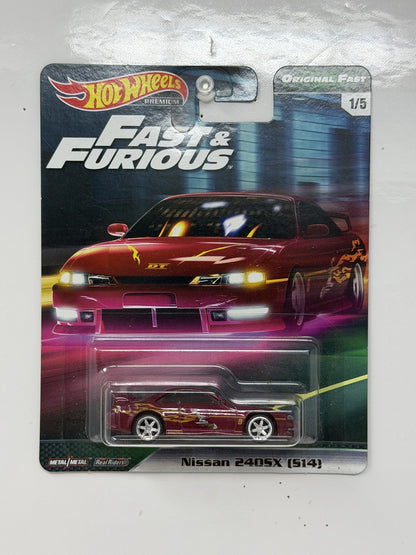 Hot Wheels Premium Fast & Furious Original Fast Nissan 240SX S14 1:64 Diecast