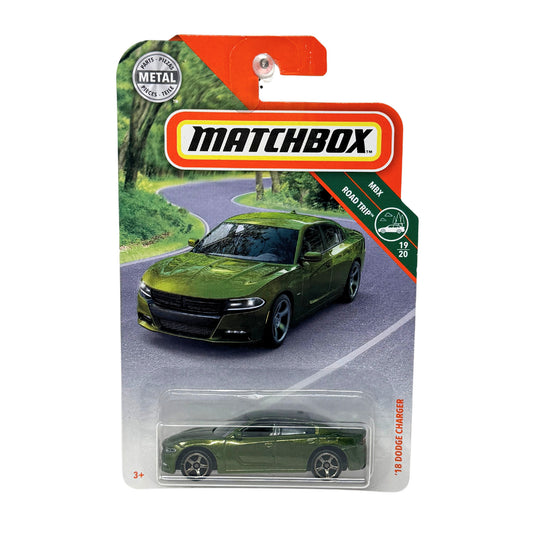 Matchbox MBX Road Trip 2018 Dodge Charger 1:64 Diecast Green