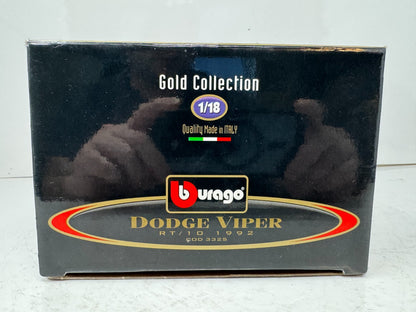 Bburago 1992 Dodge Viper RT/10 1:18 Diecast Gold Collection