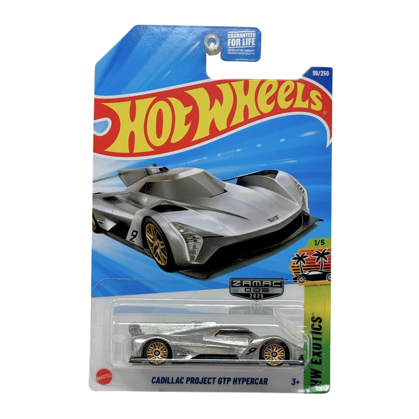 Hot Wheels Exotics Cadillac Project GTP Hypercar ZAMAC 1:64 Diecast