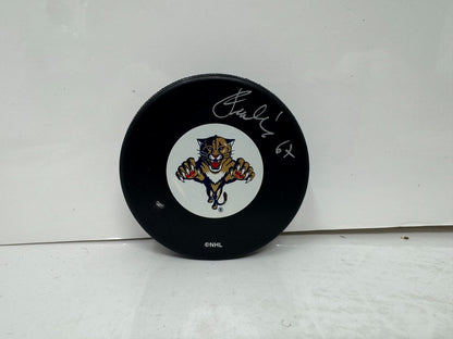 Michael Frolik Florida Panthers Signed NHL Autograph Puck Silver Auto