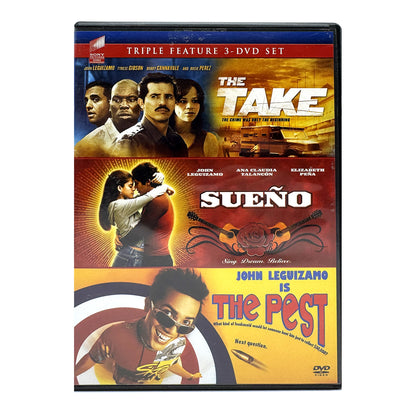 The Take / Sueño / The Pest (DVD) John Leguizamo 3-Movie Collection