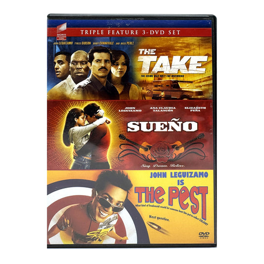 The Take / Sueño / The Pest (DVD) John Leguizamo 3-Movie Collection